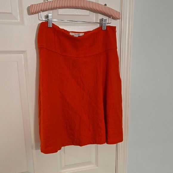 Boden Red A-Line Knee-Length Skirt for Work - Picture 1 of 6